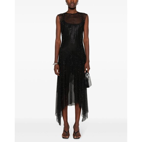 Philosophy Di Lorenzo Serafini Rhinestone-embellished Midi Dress, size S - Picture 2 of 9